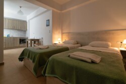 Irini apartments, the bedroom of the first floor