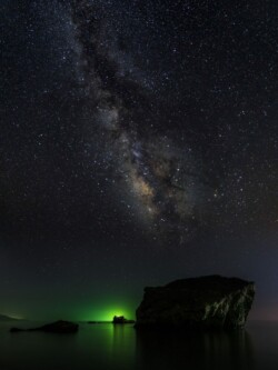 South Crete, Kaloi Limenes, milky way night shot